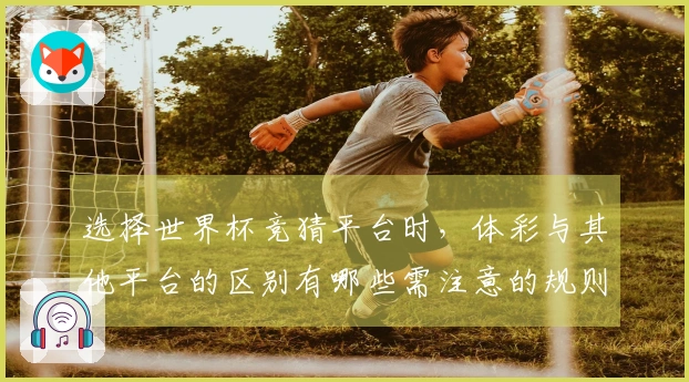 选择世界杯竞猜平台时，体彩与其他平台的区别有哪些需注意的规则？
